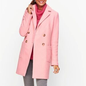 Talbots Boiled Wool Double Breasted Coat, 12